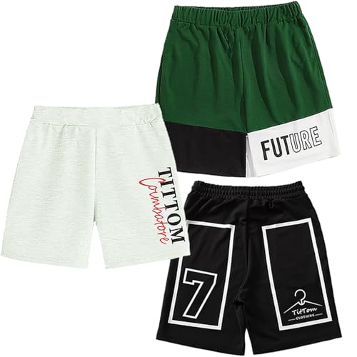 Image of Boys and Girls Cotton Printed Shorts (Pack of 3)