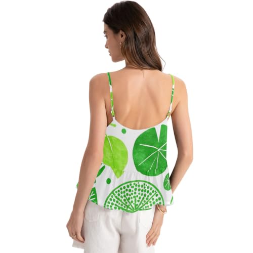 Caraco imprimé feuilles vertes tropicales idéal pour vos vacances d'été - 4