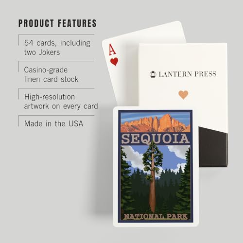 Baraja de Póker Parque Sequoia California 52 cartas miniatura 3
