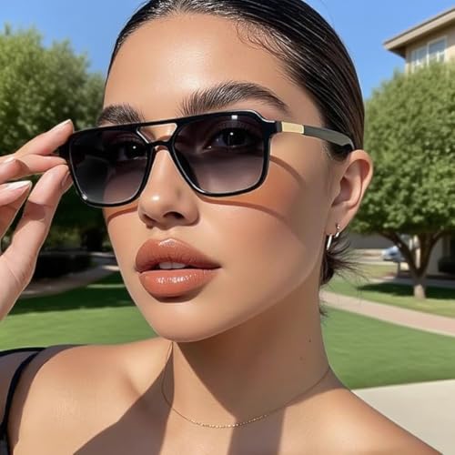 Polarized Sunglasses for Women Aviator Womens Sunglasses Retro Sun Glasses for Driving Travel Outdoors