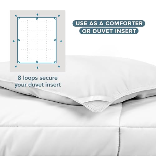 Image of Bare Home Comforter /Duvet Insert - King /Cal King - Goose Down Alternative - Ultra-Soft - Premium 1800 Series - Hypoallergenic - All Season Breathable Warmth (King /Cal King, White)