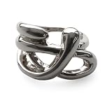 [ジュエル ボックス] JewelVOX リング 指輪 レディース 金属アレルギー対応 12号 ニュアンスライン 大きめ シンプル (シルバー)