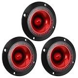 Parliky 3 Pièces Tweeter Piézoélectrique à Corne pour Professionnel Aigu Résistant Chaleur Remplacement Haut-parleur Scène et Subwoofer