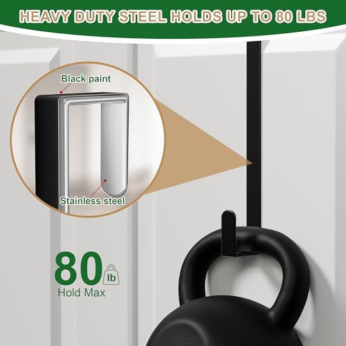 Image of 15 inch Reversible Wreath Hangers for Front Door, Fit Most Doors up to 1-3 /4 inch