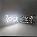 A Pair Car LED Headlamp Compatible With Toyota Hilux Surf KZN185 1996 1997 1998 1999 2000(White)