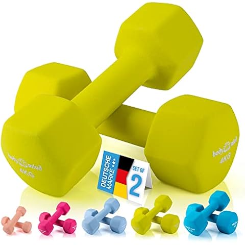 Body & Mind® Hanteln 2er Set Gymnastikhanteln Neopren Dumbbells Kurzhanteln; Effektives Krafttraining Cover