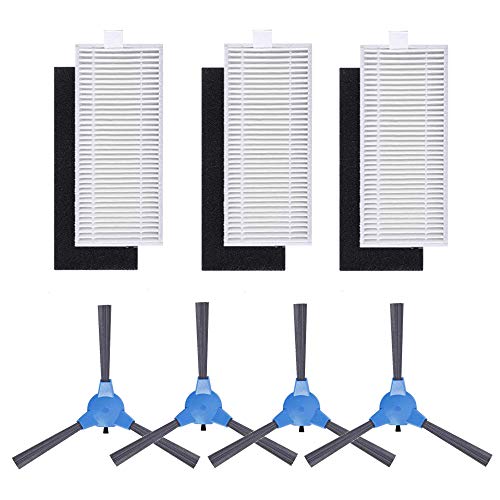 BBT BAMBOOST Filters Brushes Replacement Fit for Eufy RoboVac 11S, RoboVac 30, RoboVac 30C, RoboVac 15C Vacuum Cleaner Accessories Kit - Pack of 7