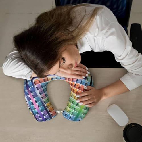 Almohada de viaje con diseño de tabla periódica miniatura 7