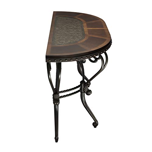 Homelegance Jenkins Metal And Wood Sofa Table, Cherry #TOP4