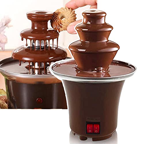 MáQuina De Fonte De Chocolate EléTrica, Fondue De Cachoeira De Chocolate Diy De 3 Camadas, Mini MáQu