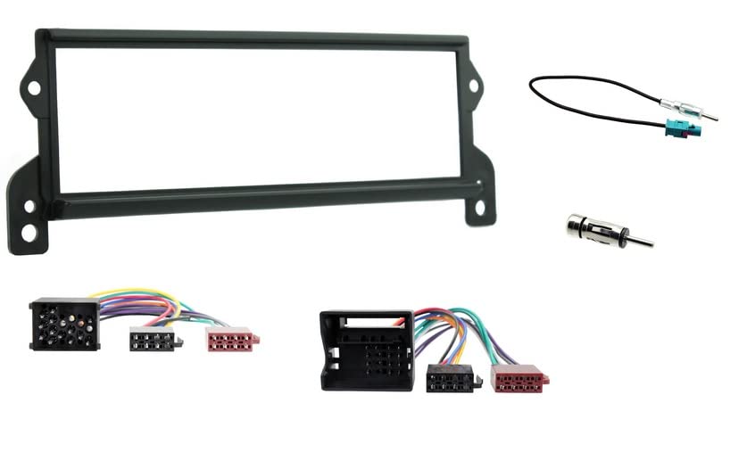 CD RADIO STEREO SINGLE DIN FACIA FASCIA ISO WIRING HARNESS & AERIAL ADAPTOR FITTING SURROUND FULL KIT FITS BMW MINI R50 R52 R53