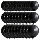 50 Pcs Black Balloons Kit 18 24 36 Multi Sizes Giant Balloon, Use for Pool Party Birthdays, Weddings, Events Party Decoration Supplies