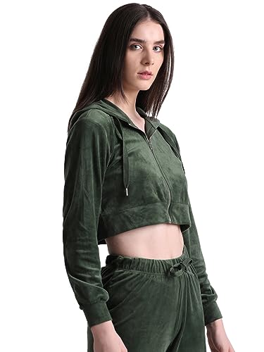 Image of ONLY Women's Polyester Blend Hooded Neck Sweatshirt