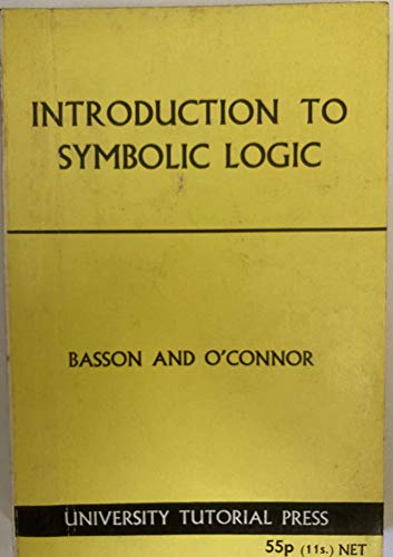 Introduction to Symbolic Logic 0723104565 Book Cover