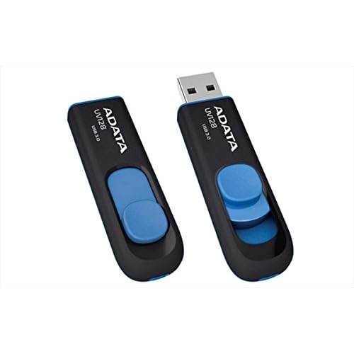 ADATA UV128 64GB USB3.1 Flashlaufwerk, schwarz/blau