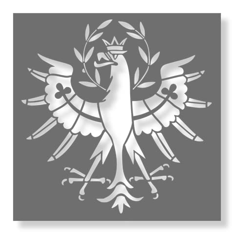 Wandschablone Tiroler Adler Schablone wiederverwendbar PROSTENCIL ORIGINAL (30x30cm)