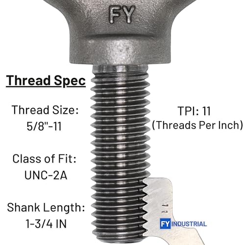 Image of Box of 6 Pcs Lifting Shoulder Eye Bolts 5 /8 inch-11 X 1-3 /4 inch