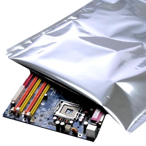 Barrier Bag 3.6Mil, 10" X 20" & 200 Bags | Anti-Static Moisture Bags | Waterproof, Vapor Proof & Grease Resistant w/Barrier Material | Heat Sealable Bag for Dry Packaging Electronics