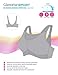 Glamorise womens Full Figure No Bounce Plus Size Camisole Wirefree Back Close Sports Bra #1066, Cafe, 34C