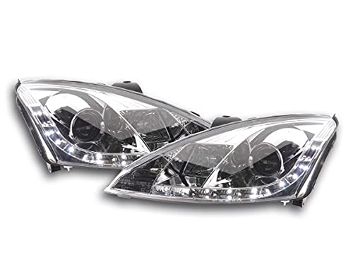 Paire de feux phares Daylight Led Focus 1998-2001 bloc optique chrome