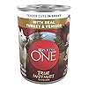Purina one high protein wet dog food true instinct tender cuts in dog food gravy with real turkey and venison pack of 12 13 oz cans  urban country home decor