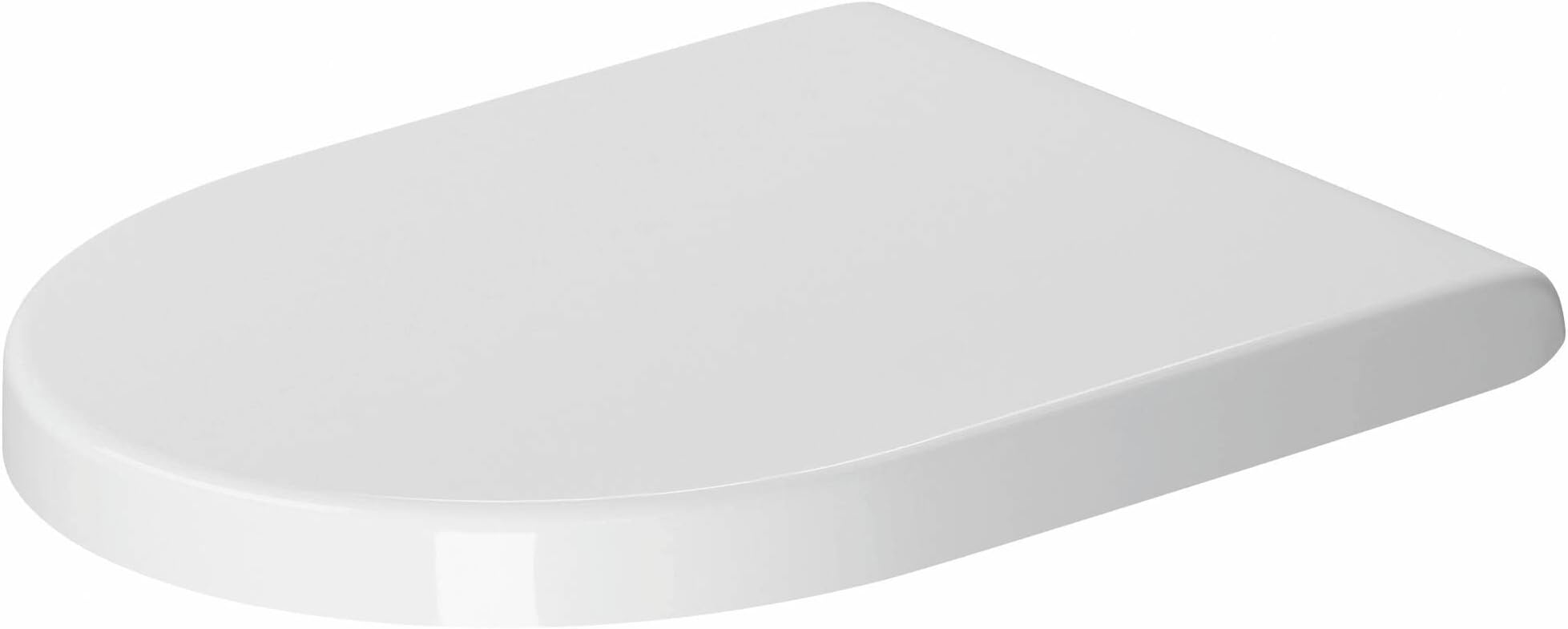 63810000 Toilet Seat Starck 3, Urea Thermoset Lid, Toilet Cover with Stainless Steel Hinges, White, 46.5 x 38.1 x 4.3 centimeters