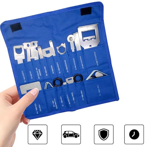 Autoradio Ausbauwerkzeug, 38 Stück Universal Autoradio Ausbauwerkzeug, Demontage Radiobügel, Radio Ausbau Werkzeug, Entriegelungswerkzeug, Radio Demontageset, für Radio Navi Radio Ausbau Werkzeug (20)