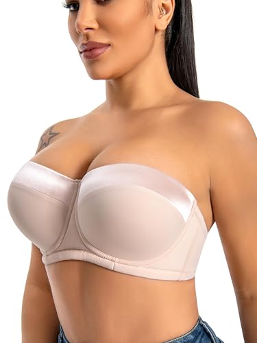 Dvpol Strapless Bra 42D Beige Blink
