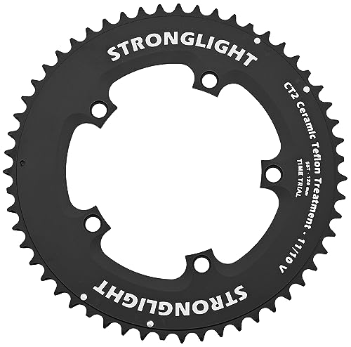 Stronglight Unisex – Erwachsene Crono Time Trial Kettenblatt, Schwarz, 55 zähne