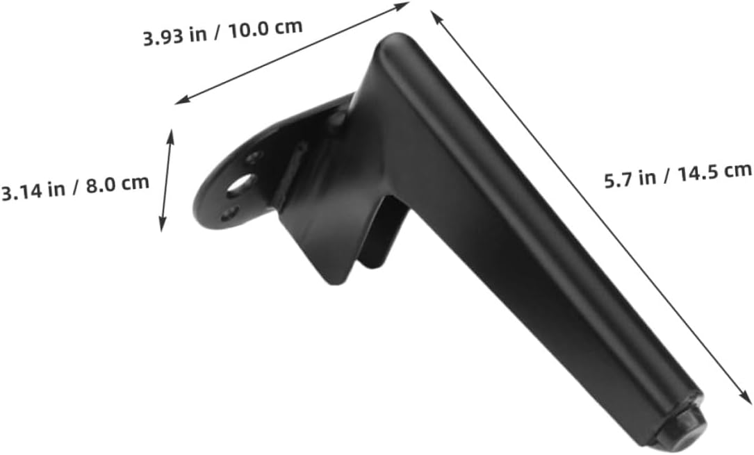 Uonlytech 4pcs Metal Furniture Legs Replacement Sofa and Cabinet Legs Heavy Duty Metal Dresser 14.5cm Matte Black for Living Room Tables and Sofas