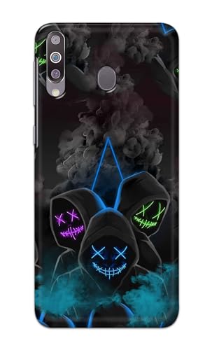 Image of Plastic Printfidaa Printed Hard Back Cover Case For Samsung Galaxy M30 Back Cover (Mask Man) -112, Multicolor