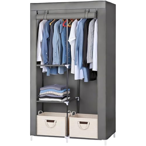 LYHOE LIVING Armario de Tela para Ropa Portátil