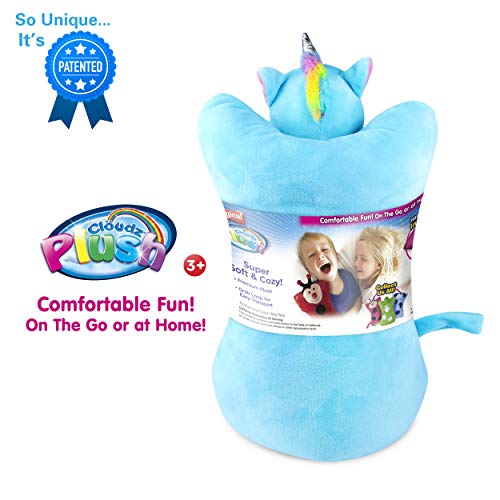 Image of Cloudz Plush On Hand Kids Travel Pillow Pal - Unicorn