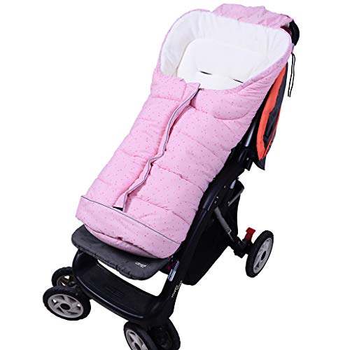 Baby Schlafsack 3 Tog, Kinderwagen Schlafsack Neugeborenen Fußsack 6-36 Monate, Rosa Cover