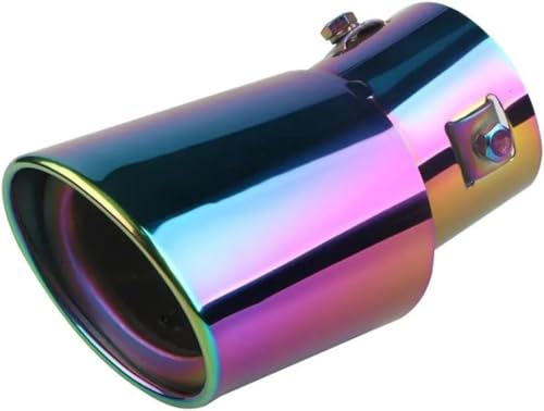 Tubo de escape de 63 mm para coche y punta de silenciador universal
