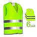 Produktbild Warnwesten Auto,WeyTy 100% Polyester XXL Sicherheitsweste Pannenweste EN 471 mit 360 Grad Reflektierende Streifen und Klettverschluss für die Sicherheit von Fahrern,Arbeitern mit hohem Risiko 6 Stück