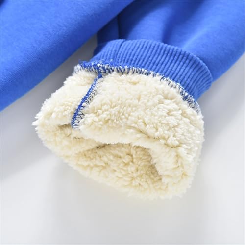 Kids Boy's Girl's Sherpa Fleece Lined Jacket Zipper Fuzzy Fleece Hoodie Toddler Warm Winter Jacket Hooded Sweatshirt4