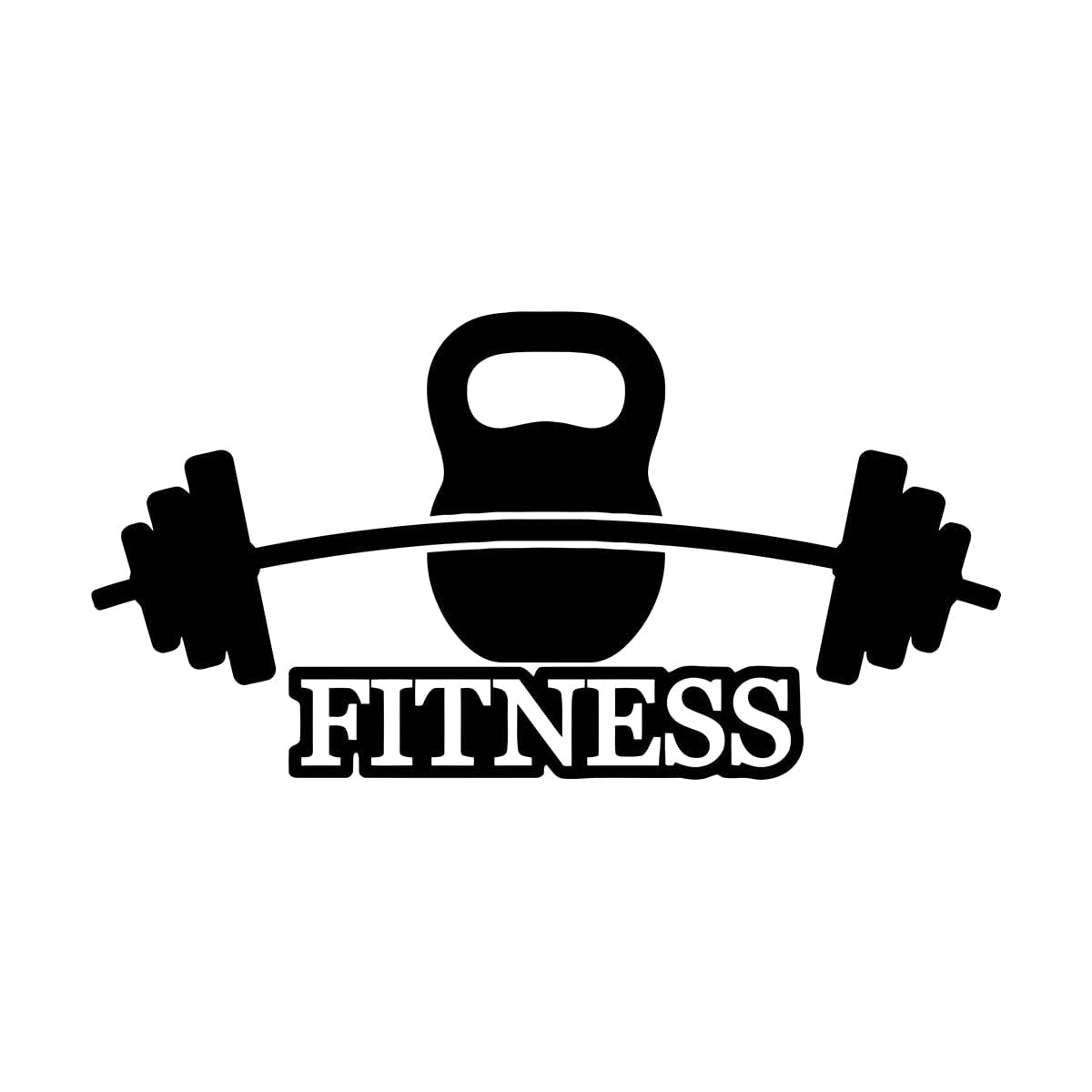 Workout Motivational Logo Wall Decal Motivational Fitness Health Wall Sticker for Decor Vinyl Art Decals Small - 30x57cm โ image 1