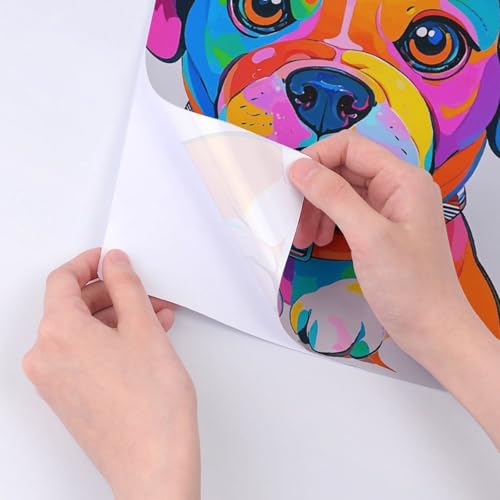Autocollants chiens étanches et colorés qui résistent à l'eau pour gourdes