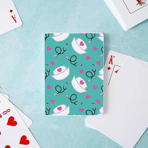 Baraja de cartas tamaño estándar Cute Nurse miniatura 3