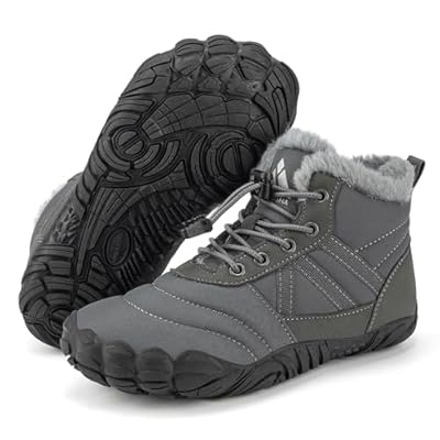 Mishansha Barefoot Niños Botas Niña Invierno Botines Niño Invierno Botas Nieve Impermeable Zapatos de Invierno Gris Oscuro,Gr.36 | Ya disponible en tu tienda friki favorita! En mundofriki.es!