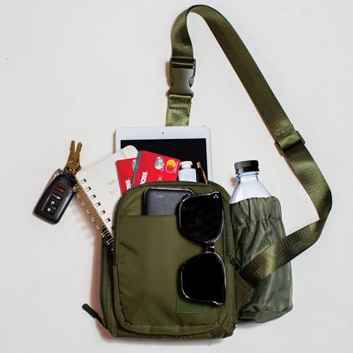 Bunso Baby Bunso Everyday Sling Bag, Multipurpose Crossbody Perfect For Kindles, Best For Errands, Travel, Hiking With Water Bottle Holder thumb #4
