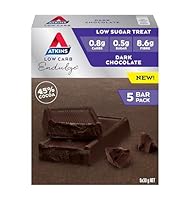 Atkins Endulge Dark Chocolate Bars | Keto Friendly | 5 x 30g Low Carb Dark Chocolate Bars | Low Carb, Low Sugar, High Fibre | 5 Bar Pack