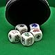 CHROMACRAFT 20 Stück Pokerwürfel Und 1 Stück Schwarzer Samtbeutel, Wurfspiel, Kreatives Spielzeug, Interaktives Spielzeug, Partyspiele