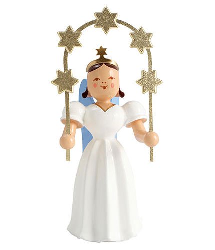 Jupe longue Blank Ange haut de gamme avec imprimé étoile arc pour silhouette élégante