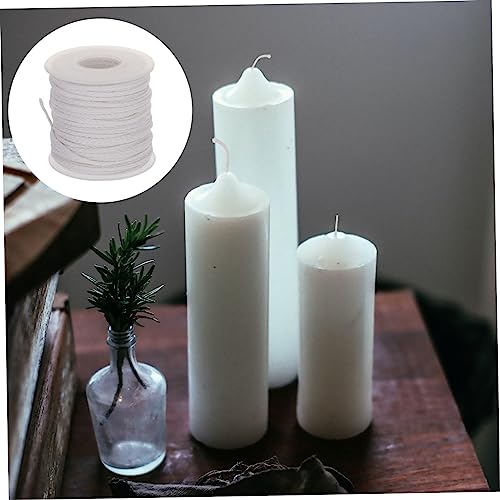 TEHAUX rollo de mecha de algodón para hacer velas miniatura 6