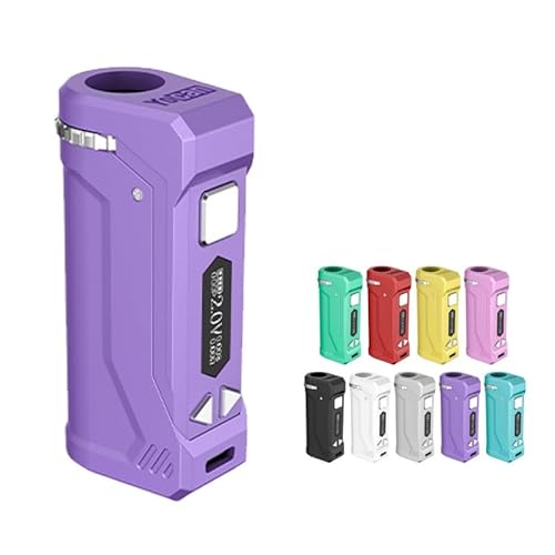 Yocan UNI Pro Box Mod 650mAh ���F�|���C�U�[ ���[�L���� ���j�v���b���E���������ŕ��L��510�J�[�g�Ή��b�d��2.0?4.2V�����EOLED��ʁE�v���q�[�g���ځb�{�b�N�X���b�h (Purple)