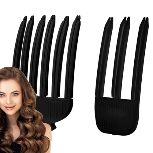 Lisutupode 2 pinzas para la raíz del cabello, pinzas para dar volumen, peine de 3/6 dientes, clip de raíz para niñas, resistente al calor, pinza de pelo para levantamiento de raíces, rizador de pelo