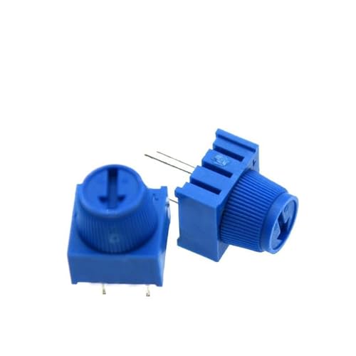 5PCS 10% 0.5W 3386P-1-103 PC Pins Through Hole Trimmer Potentiometer Top Adjustment,50K Ohm