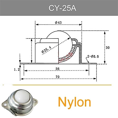 Bille de transfert CY-25A anti-blocage pour table de transit - 2